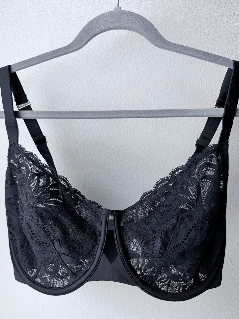 Bare Necessities Black Lace Underwire Support Bra